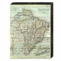 Clean Choice Map of Brazil Rustic Design Wooden Board Wall Decor CL3501030
